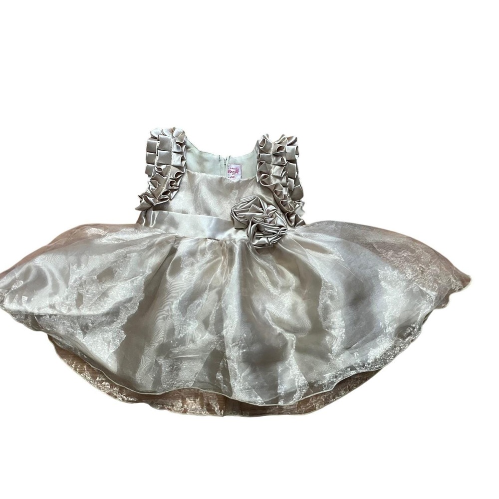 Baby Girls 6 months Children Party Wedding Dress Ruffle